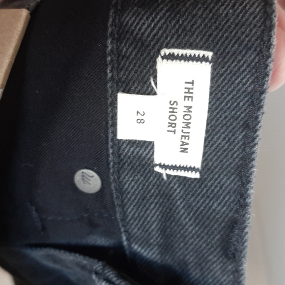 NWOT Madewell The Momjean Cutoff Short Size 28 - Picture 5 of 6